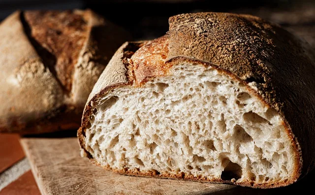 sourdough, bread, food, homemade, baking, fresh, baked, wheat, traditional, crust. A Sourdough Dough Formula for a US Farmers Market Weekend Bake